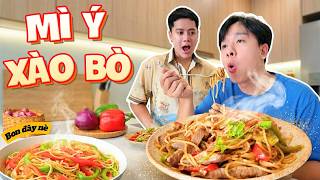 Cùng Bon Làm Mì Ý Xào Bò Thơm Ngon Ăn Cực Cuốn | Bon đây nè