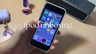 🍎 unboxing a $24 iPod Touch 5th Gen in 2022! | unboxing vlog 🎧📱