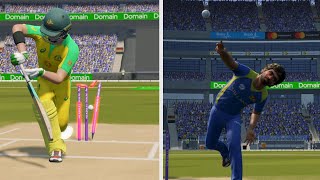 Lasith Malinga's Perfect Yorker 🏏 - Real vs Game ! Cricket 19 #shorts