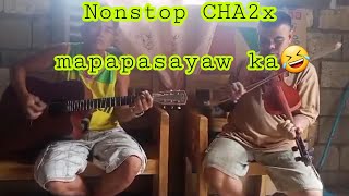 NONSTOP CHA2x ( fingerstyle acoustic guitar & Violin) Mapapasayaw ka Talaga
