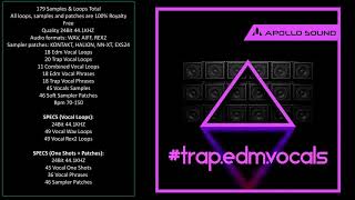 Trap EDM Acapella Vocals  (Royalty Free) Sample Pack Full Mix examples