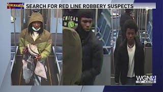 CPD: Trio suspected in Red Line robbery sought