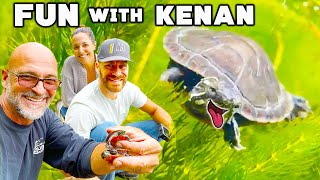 Releasing BABY TURTLES with Kamp Kenan!
