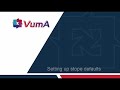 VUMA-network: Configuring conditions and defaults