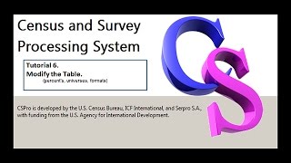 CSPro: Modify the Table