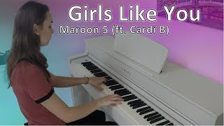 GIRLS LIKE YOU - MAROON 5 (FT. Cardi B) | pianoemie cover