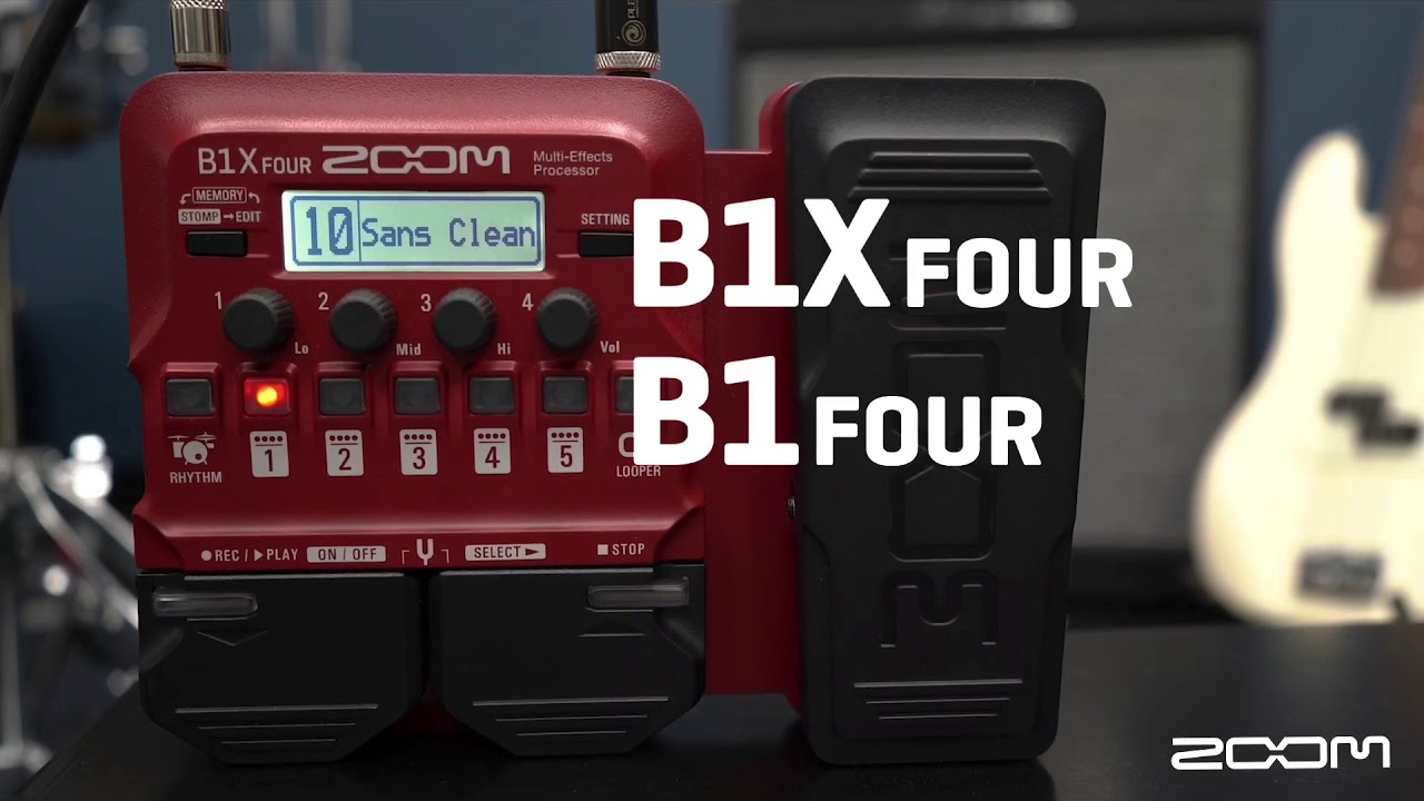 Zoom B1/B1X FOUR: Multiefecto Para Bajo - YouTube