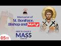 MEMORIAL OF SAINT BONIFACE, BISHOP AND MARTYR || Daily TV Mass, 05th June, 2026
