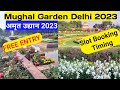 Mughal Garden Delhi 2023-Amrit Udyan ticket booking+Full tour #vlogs #dailyvlogs #mughalgardendelhi