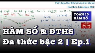 [TOÁN 10] Ep.1 HÀM SỐ & ĐTHS | Khảo sát tính Đơn điệu & Bảng biến thiên Hàm số đa thức bậc hai