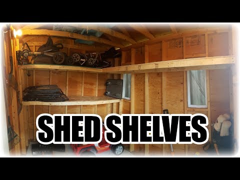 How to Make Simple and Cheap Shelves for a Shed How to Make Simple and Cheap Shelves for a Shed