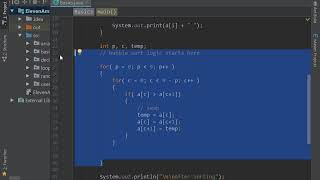 9 sorting program || java For Beginners