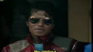Michael Jackson | Entrevista durante as gravações do clipe de Beat it | Legendado