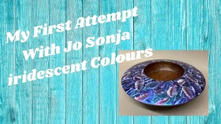 Woodturning | Jo Sonja Iridescent colouring