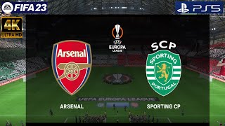 FIFA 23 -  Arsenal vs Sporting | PS5 gameplay [4K]  | UEFA Europa League 16.03.2023