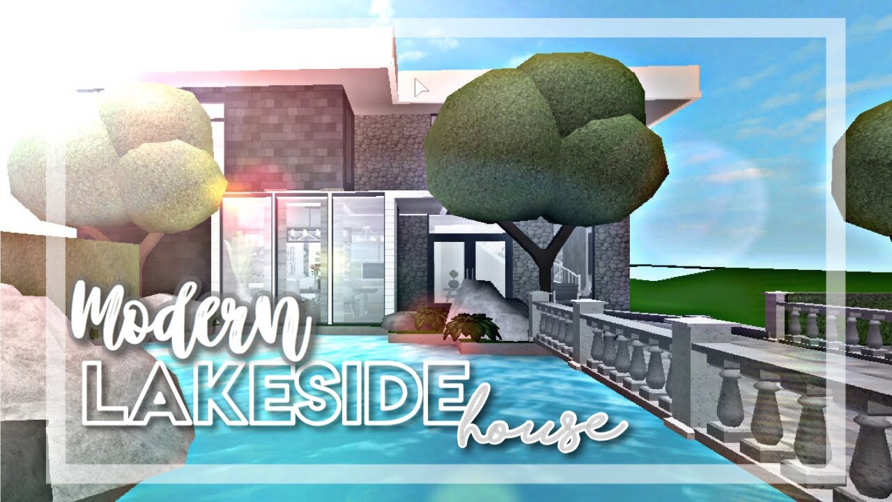 Bloxburg: Modern Lakeside House - YouTube