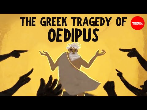 What does the priest say to Oedipus?