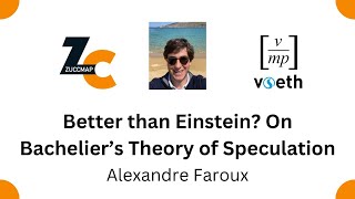 Better than Einstein ? On Bachelier’s Theory of Speculation (Alexandre Faroux)