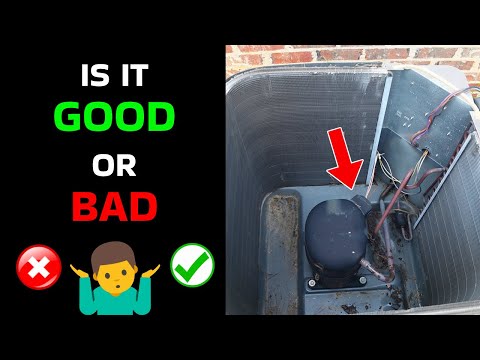 Where is the air conditioner compressor located?