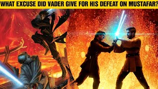 What EXCUSE Did Vader Give For His Defeat By Obi Wan Kenobi?