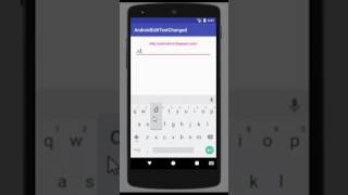 AutoCompleteTextView, subclass of EditText with Auto-complete function