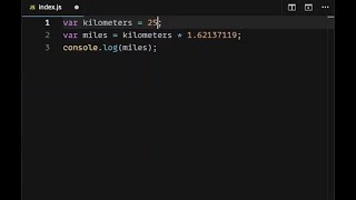 Javascript Kilometers to Miles Converter - Tutorial