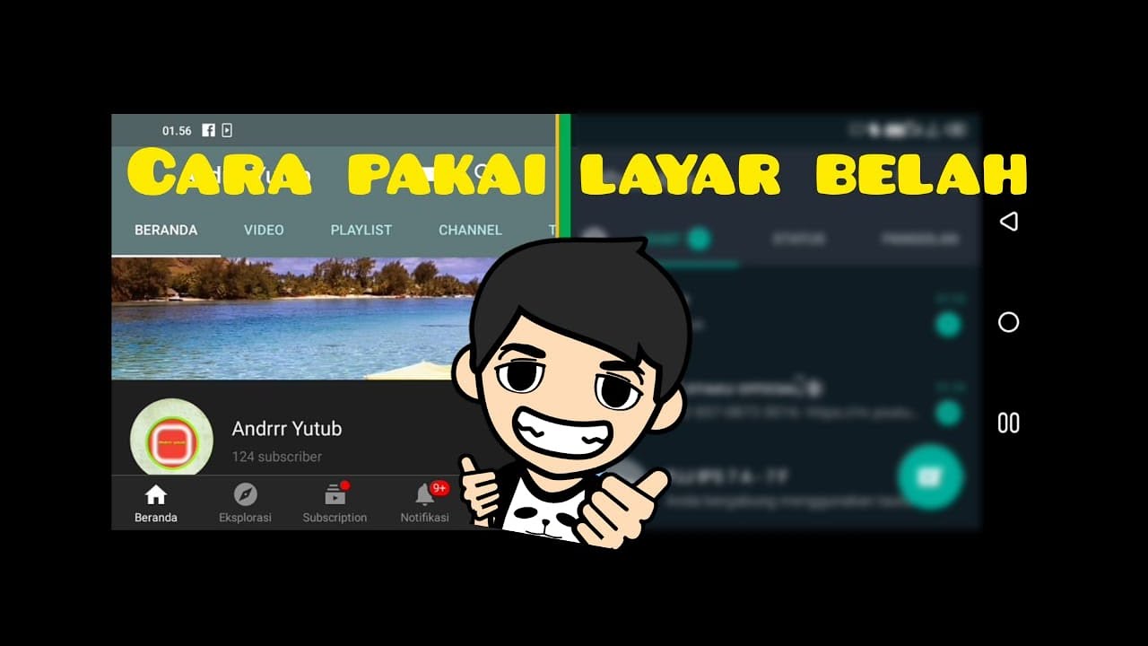 Cara Split Layar Di Hp Dengan Cara Yang Mudah - YouTube