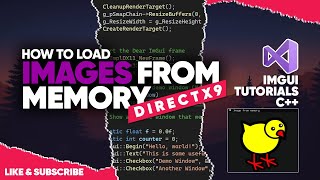[Dear ImGui C++] Load Images from Memory (DirectX 9)
