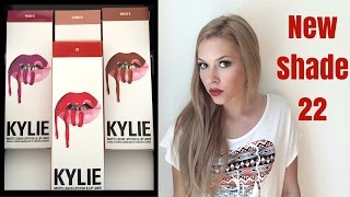 Kylie Jenner Lip Kit: New Shade 22! | Swatches | Review | First Impressions