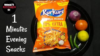 1 minutes Quick Evening Snacks l How to make  Kurkure Chaat Recipe l Kurkure Bhel Recipe in Hindi l