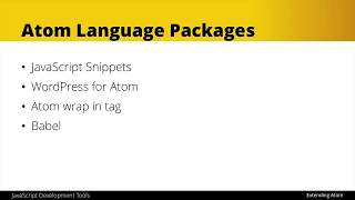 Atom Editor Tutorial - Language Packages [17/32]