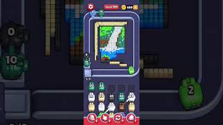 Pixel flow - Level 709 (very hard) - walkthrough without power ups