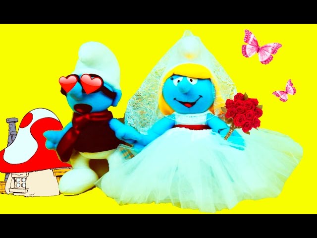 Boda De Dibujos Animados De Los Pitufos