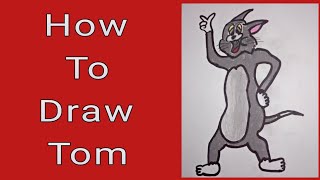 How To Draw Tom From Tom & Jerry.For Kids.