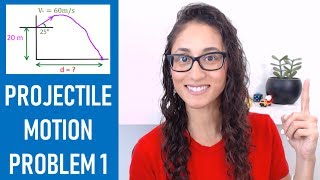 FE Exam Dynamics - Projectile Motion Problem 1