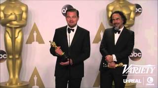 " What about your first Oscar " Leonardo DiCaprio tries not to laugh