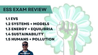 ESS Topic 1 review for 2017-2024 syllabus