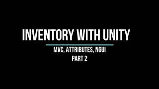 Tutorial inventory for Unity part2
