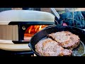 Wood fired Ribeye Steaks in my Gozney Dome