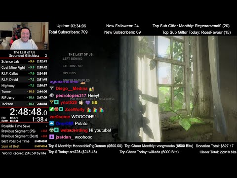 The Last of Us Speedrun World Record for Grounded mode Glitchless (2:48:48)