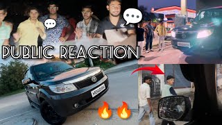 tata safari storme public reaction 🔥🔥 | How I am flex with my friends 🤣🔥