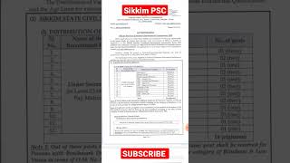 Sikkim Public Service Commission Recruitment 2022