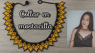 HERMOSO COLLAR EN MOSTACILLA SÚPER FÁCIL 💛