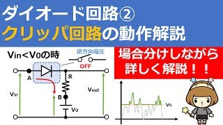 クリッパ回路【ダイオード回路②】