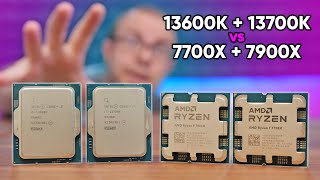 Benchmarking ALL the CPUs! 13600K/13700K/13900K vs 7600X/7700X/7900X/7950X