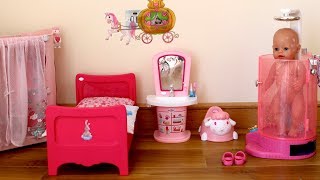 Baby Dolls Bedroom,  Pretend Play with Baby Born Baby Annabell Dolls,  With Children Nursery Rhymes,