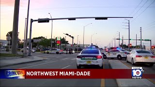 Miami-Dade police investigating drive-by double shooting