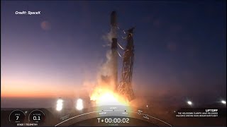 SpaceX Falcon 9 Launches Starlink 7-16, USA 350 & USA 351