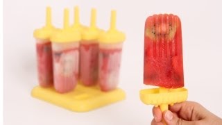 Homemade Fresh Fruit Popsicles Recipe- Laura Vitale - Laura in the Kitchen Episode 618