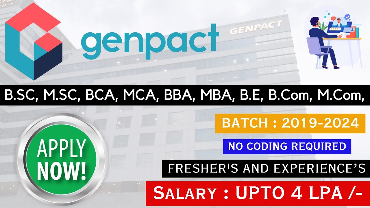 Bulk Hiring From Genpact | Batch : 2019-2024 | Salary 4 LPA | Process ...